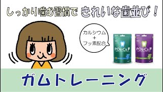 しっかり噛む習慣できれいな歯並び！『ガムトレーニング』