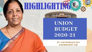Union Budget 2020-21 for UPSC by Tirthankar Roychowdhary class -4 | EDEN IAS