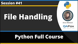 File Handling (Python Tutorial - Part 41)