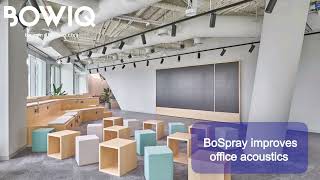 BoSpray acoustic spray, Siemens office