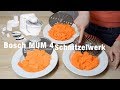 Bosch MUM 4 Schnitzelwerk | Schnitzelwerk Challenge | Welche Veggi-Scheibe wofür? #boschmum