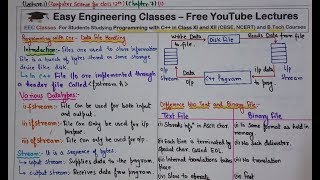 C++ Data File Handling Lecture 1(Hindi) - Example to Write Content to File using C++