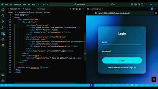 Login & Signup Form with Validation Using HTML, CSS & JavaScript | Step-by-Step for Beginners