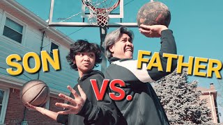 FATHER vs. SON Hoopin 285 🔥🏀🇵🇭 #basketball #hoops #viral #fyp