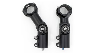 Adjustable bicycle handlebar stem made of aluminum from Aliexpress.