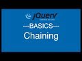 jQuery Basics Tutorial 12 - Chaining