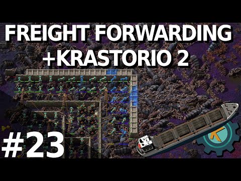 Factorio Freight Forwarding K2 20x #23 — ATTACK! Beachhead Establishing Protocol In Effect!