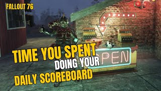 How much time you need to finish Daily Scoreboard—Fallout76