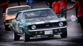 Green 69 CAMARO Drag Racing