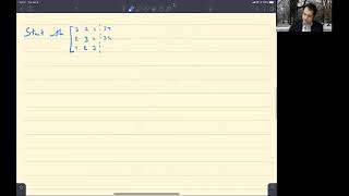 Linear Algebra Lecture 02: Gaussian Elimination