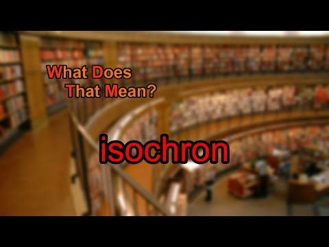 What do isochron maps indicate?