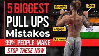 5 Biggest PULL UP MISTAKES | How To Do More Pullups Reps for Beginners (Perfect Technique)