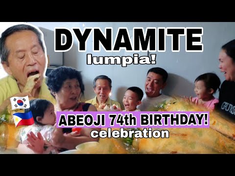 DYNAMITE LUMPIA FOR ABEOJI 74th BIRTHDAY CELEBRATION | GULAT SA HABA AT LAKI | filipino food