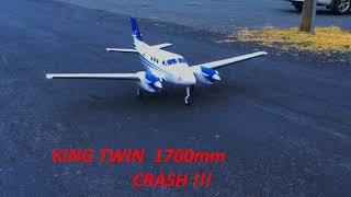 Avios KINGTWIN 1700mm RC Airplane  CRASH!!!