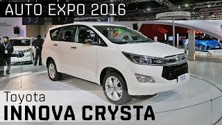 Toyota Innova Crysta :: 2016 Auto Expo WalkAround Video :: ZigWheels India