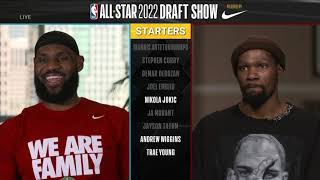 LeBron James & Kevin Durant Draft Starters for 2022 NBA All-Star Draft Show! 💎