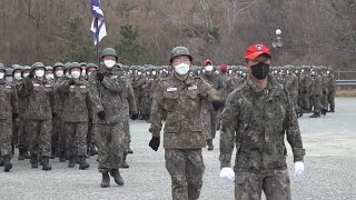 혹한기에 명절 잊고 행군 훈련병들…\