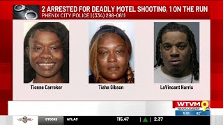 2 arrested for deadly motel shooting, one on the run