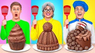 Reto De Cocina Yo vs Abuela | Desafío De Comida Chocolate de Multi DO Challenge