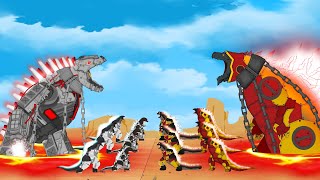 Evolution of MechaGODZILLA vs Evolution of IroMan SHIN GODZILLA FIRE: Size Comparison / ANIMATION