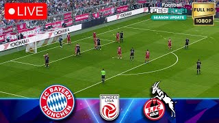 🔴 BAYERN MUNICH vs FC KOLN | Bundes Liga | Watch Along ⚽PES2021 eFootball21 Gameplay
