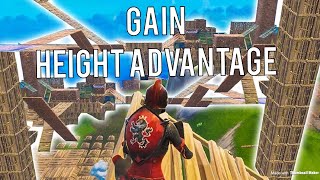 How to Gain Height Advantage In a Building War! ( Fortnite Battle Royale )