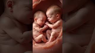 Twins baby inside the womb ep.06 #twins #twinsbaby #baby #shorts