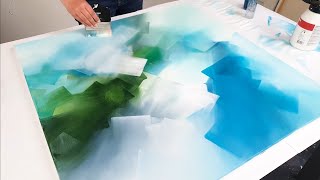 5 Abstract Acrylic Paintings (WOW!!) - Easy Painting Techniques