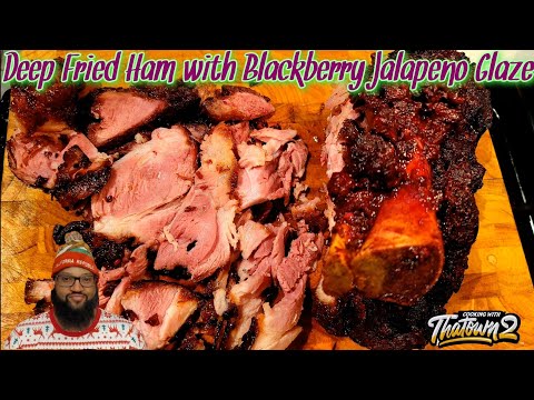 Recipe for ham with blackberries and jalapeno glaze