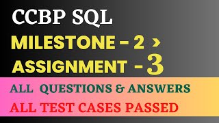 Milestone 2 | Assignment - 3 | SQL | NxtWave | CCBP 4.0