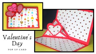 Handmade Valentine's Day Card | Corner Pop Up Card Tutorial