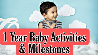 1 Year Baby Milestones | 1 Year Baby Development Activities | 1 साल का बच्चा क्या क्या कर सकता है