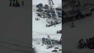 Delta plane removed from runway after crash at Toronto airport