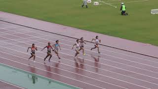 女子100m予選2組　北関東 R01 宮武ｱﾋﾞｰﾀﾞﾗﾘｰ・中條結月