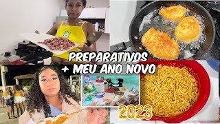 Vlog:PREPARATIVOS PARA MINHA CEIA  SIMPLES DE ANO NOVO | tudo que eu fiz na virada do ano de 2023✨🥂