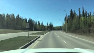 Driving in Hinton, Alberta - Timelapse