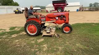 Allis Chalmers C with Woods Belly Mower