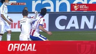 Gol de penalti de Raúl García (1-0) Atlético de Madrid - Real Madrid - HD Copa del Rey