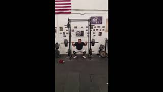 405lb High Bar ATG Squat for 3x10 (belt and sleeves)