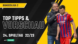 2. Bundesliga Prognose - 24. Spieltag 2022/23 👉Top Tipps & Vorschau