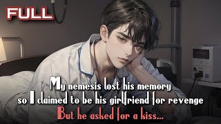 My nemesis lost his memory, so I claimed to be his girlfriend for revenge. But he asked for a kiss..