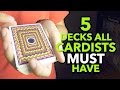 5 DECKS ALL CARDISTS MUST HAVE and why (Deck Review of Cards for Cardistry)