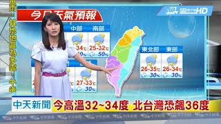 20180817中天新聞　【氣象】一週生成5颱　對台皆無直接影響