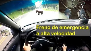 😓😓COMO FRENAR si voy en Quinta a 100km/h | Como frenar de emergencia en carretera.