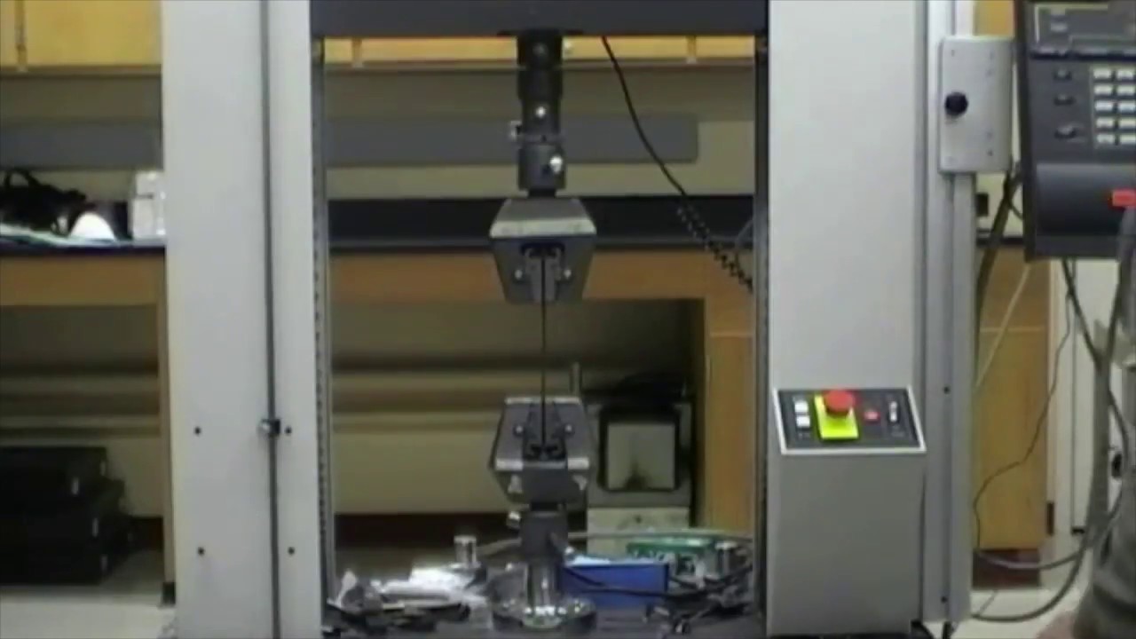 MSE Composite Tensile Test Experiments - YouTube