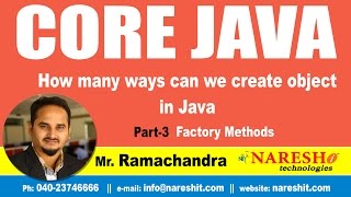 How many ways can we create object in Java Part 3 Factory Methods | Core Java Tutorial