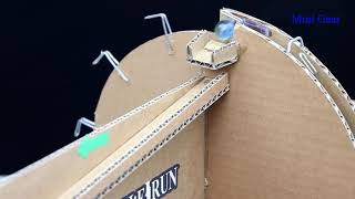 Amazing DIY marble run machine without DC motor from cardboard