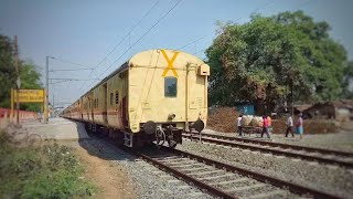 Twin Engine Leading 03063 Balurghat Express going with Utkrisht Rake,thrushly skipped balagarh||ER