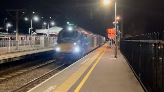 68002 and 68007 runs 6M69 through Romford