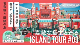 【生配信】 島主と巡るアイランドツアー  /  サンゴ礁で華やかに彩った竜宮城と遺跡の島 #03  /  音声ガイド付きでご案内【あつ森】